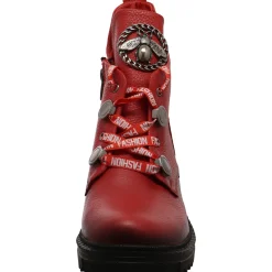 2 Go Fashion Schnürboot rot New