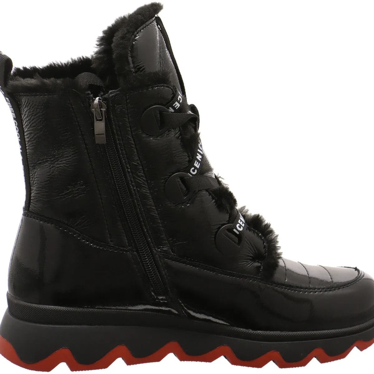 2 Go Fashion Schnürboot schwarz