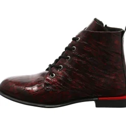 2 Go Fashion Schnürstiefelette rot