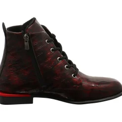 2 Go Fashion Schnürstiefelette rot