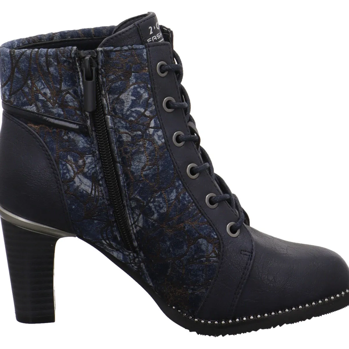 2 Go Fashion Schnürstiefelette blau Outlet