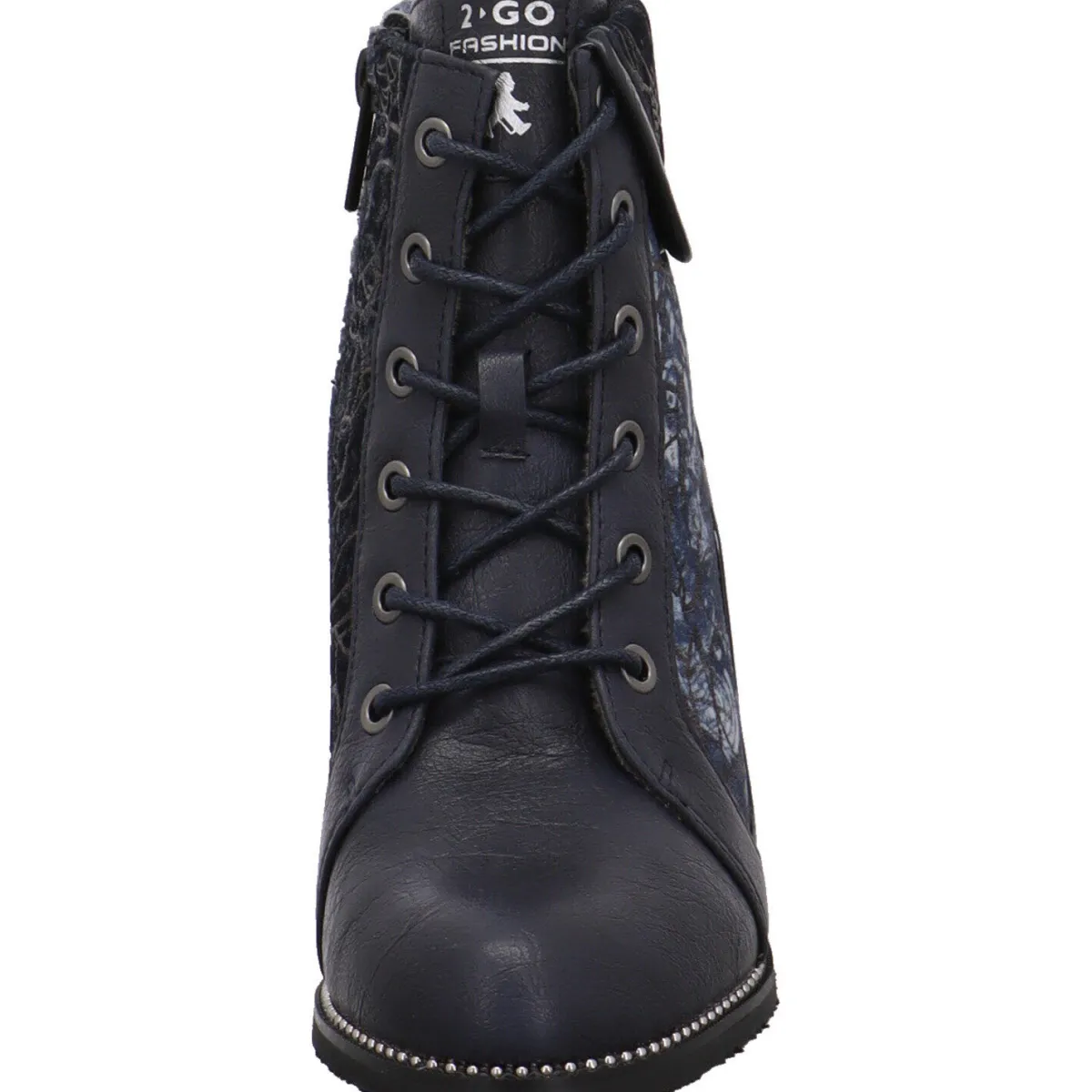 2 Go Fashion Schnürstiefelette blau Outlet