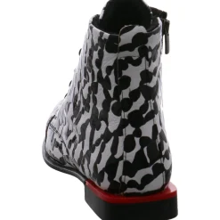 2 Go Fashion Schnürstiefelette schwarz/weiß Online