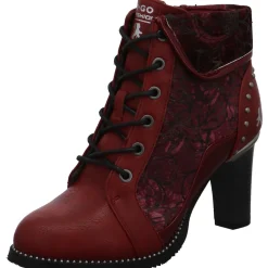 2 Go Fashion Schnürstiefelette rot New