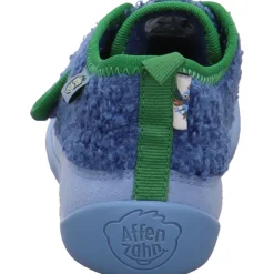 Affenzahn Hausschuh Fleecy Paradiesvogel blau Discount