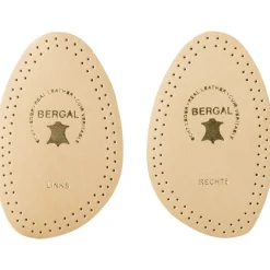 Bergal Einlegesohle Leder Halbsohle braun New