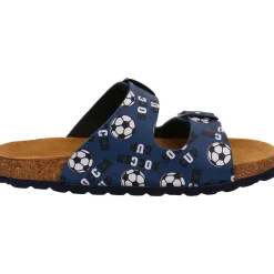 BIO life Pantolette Fußball blau Outlet
