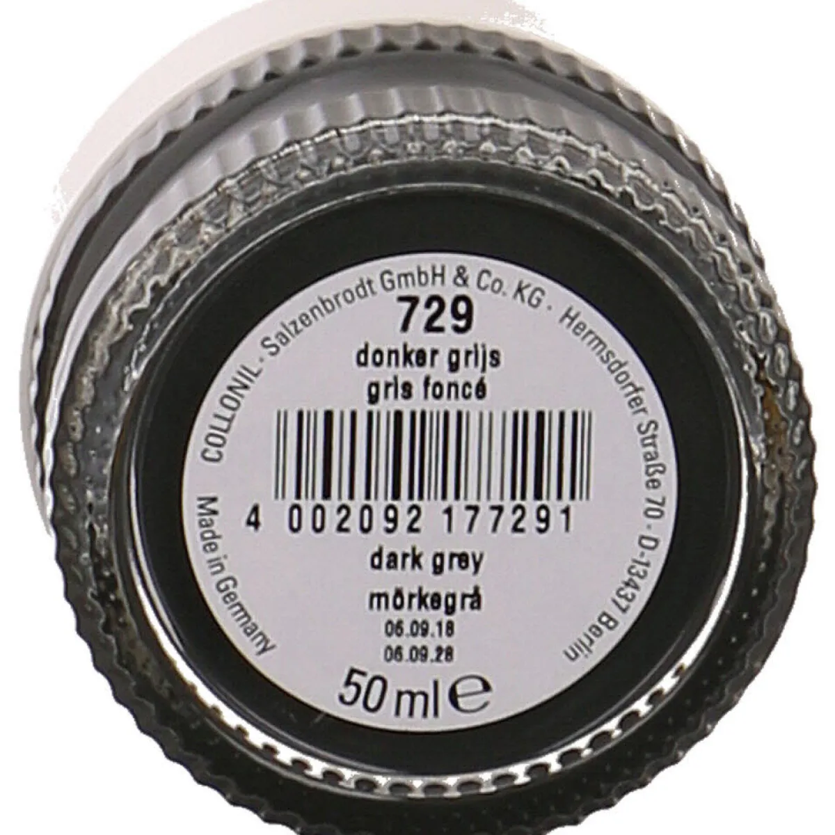 Collonil Schuhcreme Shoe Cream Dunkel grau New