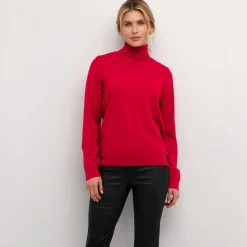 Cream Pullover CRVillea Knit Rollneck rot Online