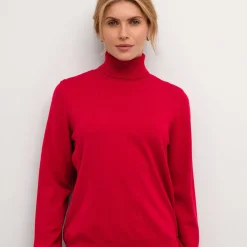 Cream Pullover CRVillea Knit Rollneck rot Online