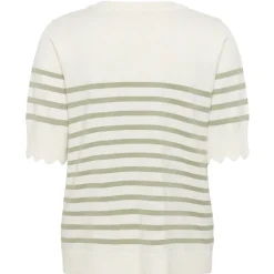 Cream Pullover CRVillea Striped Knit Blouse beige