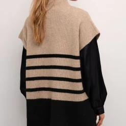 Cream Pullunder CRStari Knit Slipover beige Clearance