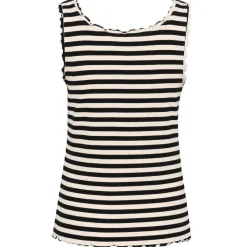 Cream Top CRRibba Stripe Top schwarz Hot