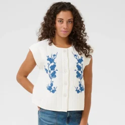 Culture Weste CUpom Waistcoat weiß Hot