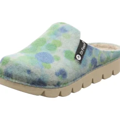 Dr. Feet Hausschuh Wooly blau Hot