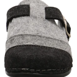 Dr. Feet Hausschuh Wooly grau Sale