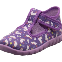 Fischer Markenschuh Hausschuh Einhörner lila Clearance
