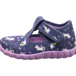 Fischer Markenschuh Hausschuh Flexi lila Discount