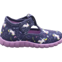 Fischer Markenschuh Hausschuh Flexi lila Discount