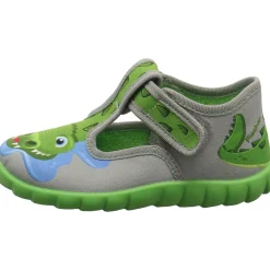 Fischer Markenschuh Hausschuh Krokodil grau Hot