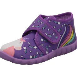 Fischer Markenschuh Hausschuh Flexi lila Discount