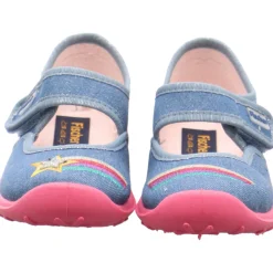 Fischer Markenschuh Hausschuh Boogy blau Sale