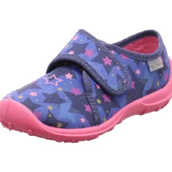 Fischer Markenschuh Hausschuh Boogy blau Discount