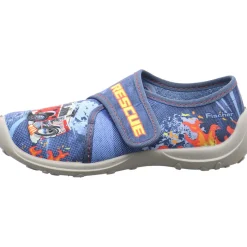 Fischer Markenschuh Hausschuh Rescue blau Clearance