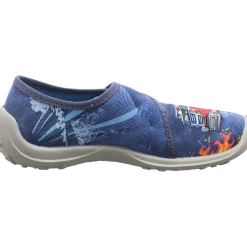 Fischer Markenschuh Hausschuh Rescue blau Clearance