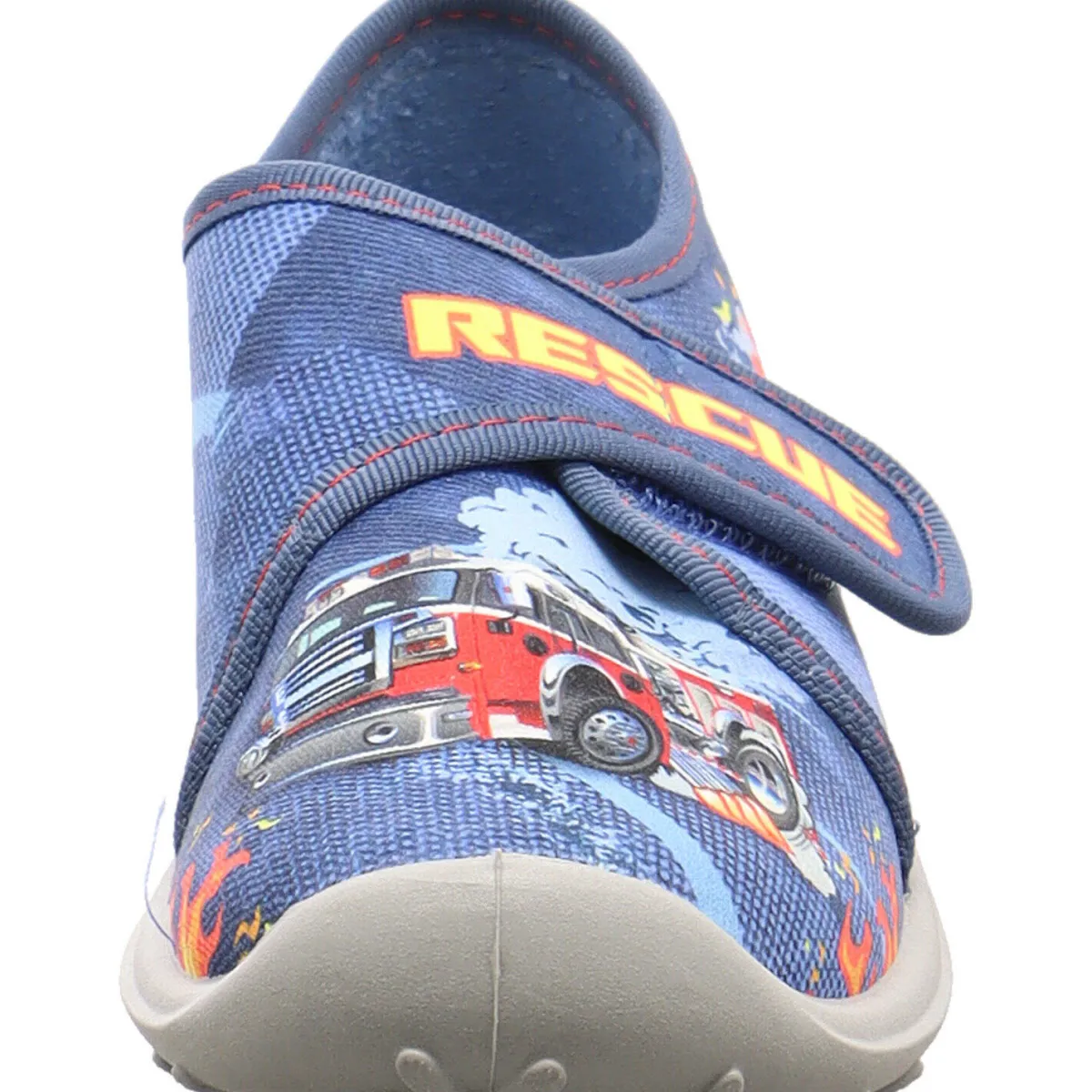 Fischer Markenschuh Hausschuh Rescue blau Clearance
