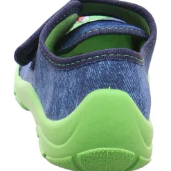 Fischer Markenschuh Hausschuh Danny blau New