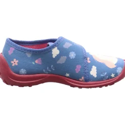 Fischer Markenschuh Hausschuh Boogy blau New