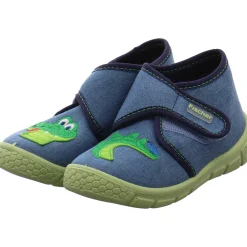 Fischer Markenschuh Hausschuh Honey blau New