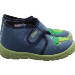 Fischer Markenschuh Hausschuh Honey blau New