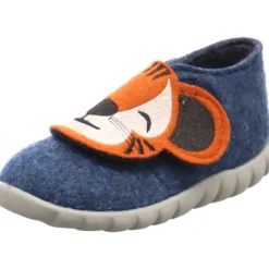 Fischer Markenschuh Hausschuh Flexi blau Clearance