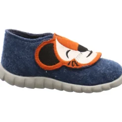 Fischer Markenschuh Hausschuh Flexi blau Clearance