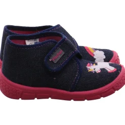 Fischer Markenschuh Hausschuh Honey blau New