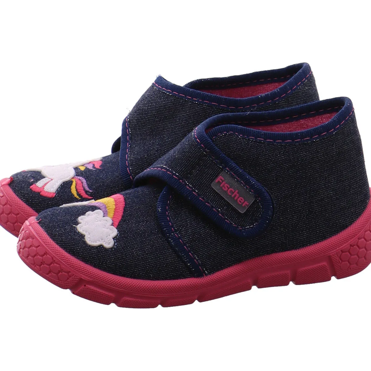 Fischer Markenschuh Hausschuh Honey blau New