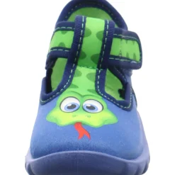 Fischer Markenschuh Hausschuh Flexi blau