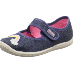 Fischer Markenschuh Hausschuh Melly blau New