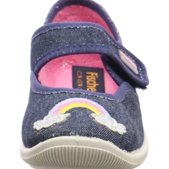 Fischer Markenschuh Hausschuh Melly blau New