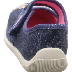 Fischer Markenschuh Hausschuh Melly blau New