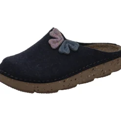 Fischer Markenschuh Hausschuh Anne blau Outlet