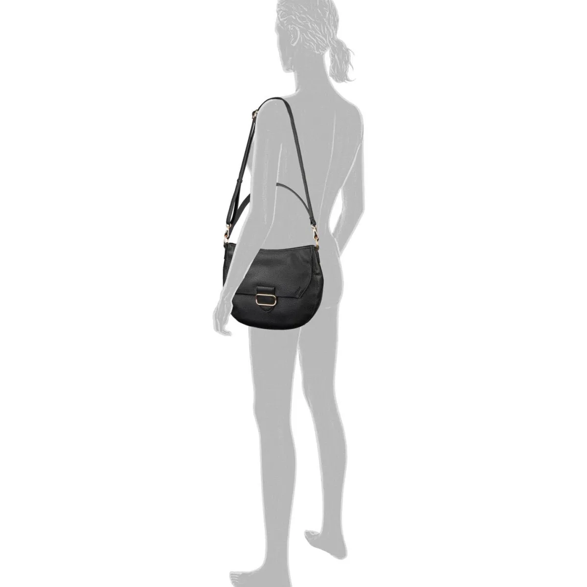 Gabor Bags Schultertasche Melora Hobo Bag schwarz