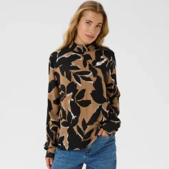 Kaffe Bluse KAamber braun