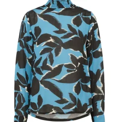 Kaffe Bluse KAamber Blouse blau Outlet