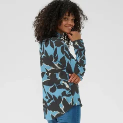 Kaffe Bluse KAamber Blouse blau Outlet