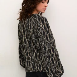 Kaffe Bluse KAdunora Blouse schwarz Sale
