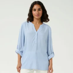 Kaffe Bluse KAMilia Blouse blau Online