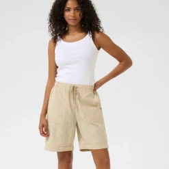 Kaffe Hose KAnaya Striped Shorts beige Best